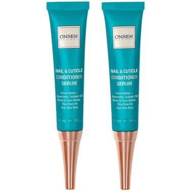 Onsen Nail &amp; Cuticle Cream Treatment w/Japanese Tsubaki, Jojoba &amp; Lavender Oil, Shea Butter &ndash; Strengthens Nails, Softens Cuticles - Daily Repair Care (2 Count/30 ml)