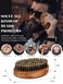 Beard Brush, Natural Boar Bristles Beard Brush for Men and Wooden Sandalwood Pocket Beard Comb Set, Facial Hair Grooming Kit with Mustache Scissors as a Styling Tool, Growth, Detangles, Shine