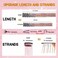 Hair Tinsel Clip in Tinsel Hair Extensions Blue Fairy Glitter Hair Tinsel Kit for Women Heat Resistant 21.5In 12Pcs Festival Hair Accessories for Party, Christmas, New Year, Halloween, Cosplay
