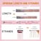 Hair Tinsel Clip in Tinsel Hair Extensions Red Fairy Glitter Hair Tinsel Kit for Women Heat Resistant 21.5In 12Pcs Festival Hair Accessories for Party, Christmas, New Year, Halloween, Cosplay