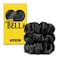 PARISBELLA NO DAMAGE Silk Scrunchies For Hair Sleep, Satin Hair Ties for Women and Girls, Classic Black, Pack of 3