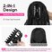REECHO Ponytail Extension, 24" Claw Clip Ponytail Extension Wavy Ponytails Hair Extensions Jaw Clip on Pony Tails Natural Synthetic Hairpiece for Women Daily, Natural Black
