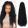 LIYATE 24 Inch Goddess Locs Crochet Hair Boho Faux Locs Crochet Hair for Black Women Soft Locs Crochet Braids With Curly End, 6 Packs 1B