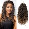 LIYATE Goddess Locs Crochet Hair 10 Inch 6 Packs Faux Locs Crochet Hair for Kids Pre Looped Soft River Locs Crochet Braids with Curly Hair Bohemian Hippie Locs Synthetic Hair Extensions(T1B/27)