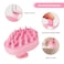 Soft Silicone Hair Scalp Massager Shampoo Brush for Wet Dry Oily Curly Straight Thick Thin Rough Long Short Natural Men Women Kids Pets Hair Care Tools（Pink