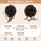 SARLA 2PCS Messy Bun Hair Pieces Detachable Claw Clip Wavy Curly Synthetic Hairpieces Fake Scrunchies Updo Ponytail Extension for Women Dark Brown