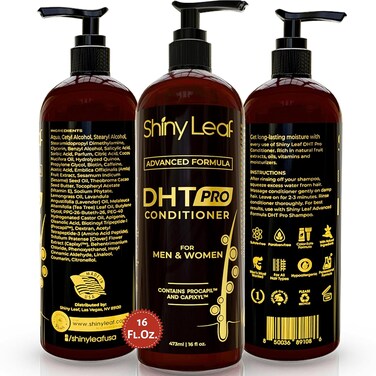 Shiny Leaf DHT Pro Conditioner - Advanced Formula with Procapil and Capixyl, DHT Blockers and Natural Extracts, Hair Loss Conditioner For Women And Men, 16 Fl. Oz