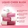 FOCALLURE Silky Cream Liquid Blush,Leaving a Matte Dewy Makeup Look,Easy to Apply and Create a Natural Flush,Long Lasting and Lightweight Cheek Blush Face Makeup,CATCH ME