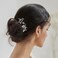 SWEETV Crystal Bridal Hair Clips, 2pcs Handmade Rhinestone Bridal Hair Pins Set for Women, Girls, Bridesmaids, Wedding Hair Accessories