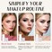 KIMUSE Face Sticks Trio, Cream Blush Stick &amp; Highlighter Stick &amp; Contour Stick for Sculpt the Cheeks, Long Lasting Cream Contour Stick Trio for Face Makeup, with Brush