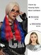 PARK YUN Long Red and Blue Double Ponytails Cosplay Wig 26 Inch Blonde Ombre Wig with Middle Part Hair Tail Dye Wig Synthetic Heat Resistant Wig for Women Halloween Used.