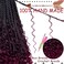 Beverlee 18 Inch Boho Box Braids 8 Packs Goddess Box Braids Crochet Hair Bohemian Hippie Braids Braiding Hair Box Braids with Curly Ends Messy Pre-looped Synthetic Crochet Hair for Women 128 Strands