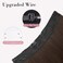 REECHO Invisible Wire Hair Extensions with Transparent Headband Adjustable Size Removable Secure Clips in Straight Secret Hairpiece for Women (16 Inch (Pack of 1), Medium Brown with Highlights)