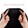 REECHO Invisible Wire Hair Extensions with Transparent Headband Adjustable Size Removable Secure Clips in Straight Secret Hairpiece for Women (24 Inch (Pack of 1), Natural Black)