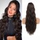 Ponytail Extension,24 Inch Drawstring Ponytail Hair Extensions for Women Dark Brown Long Wavy Clip in Pony tails Hair Extensions Natural Fake Hair Synthetic Hair pieces for Women