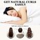 No Heat Curling Headband, 70" Soft Hair Curlers to Sleep In Overnight Curls Headband, No Heat Hair Curler Ribbon Curl Wrap for Long Hair Rollers, 9 PCS Curling Rods Set with Yoga Strap -Black