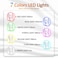 Led Face Mask Light Therapy, 7 Colors LED Light Therapy Mask for Facial Skin Care, Colorful LED Beauty Mask, Led Mask Therapy Facial