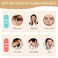 4 PCS Cooling Eye Mask Set - Ice Face Mask with Camellia Essential Oil, Cold Eye Compress and Reusable Gel Pads for Eyes Puffiness, Migraine Headache, Dark Circles, Dry Eyes