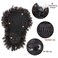 Afro Puff Drawstring Ponytail with Bangs Drawstring Ponytail for Women Kinky Curly Hair Clip in Bangs Short Ponytail Hair Extensions Updo Hairpieces (2#)