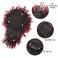 Drawstring Afro Puff Ponytail Extension for Black Women - Short Red Curly Ponytail with Bangs Clip in Wrap Updo Hairpieces