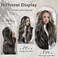 Black Mix Blonde Long Straight Hair Extensions Layered Hair Extensions Soft Synthetic Clip in Hair Extensions Hairpieces for Women(2/18)