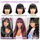 Straight Human Hair Wigs With Bangs Virgin Brazilian None Lace Front Human Hair Wigs 150% Density Glueless Machine Made Wigs For Black Women (18 Inch, Straight)