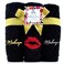 DAN RIVER Makeup Towel 100% Spun Cotton - (Pack of 6) Luxuriously Soft Reusable Makeup Remover Cloth, Facial Cleansing Cloth, of 6 13x13 Inch, Black