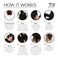 TSB Hair Filler, Brown, 1 Pack - Patent Pending Hair Filler - Ultimate Hair Bun Maker, Volume Hair Bumps Tool - Perfect for Brides, Performers - Non-Irritating, All-Day Hold