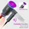 Hair Blow Dryer, Travel Hair Dryer with Foldable Handle, Fast Lightweight Hair Dryer with Nozzle, Portable Hair Dryers &amp; Accessories for Women Men, Grey