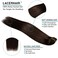 Lacer Clip in Hair Extensions Real Human Hair, Warm Dark Brown 120g 7pcs 16 Inch Real Human Hair Extensions Clip in Straight Remy Hair Extensions for Women