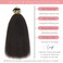 Loxxy 12inch Kinky Straight Micro Loop Human Hair Extensions Natural Black Color for Short Hair Micro Links Hair Extensions Microbead Black Women Silky Weft Thick End Hair 40g 50Strands