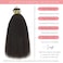 Micro Loop Hair Extensions Real Human Hair Kinky Straight Micro Rings Hair Coarse Straight Micro Links Human Hair for Black Women Invisible Natural Black Color 14inch 40 Grams 50 Stands