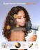 High Speed Hair Dryer with Diffuser, 110,000RPM Ionic Blow Dryer for Fast Drying, Portable Travel Low Noise Thermo-Control Hairdryer with Nozzle for Home Travel (Blue)