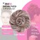 Juvabun Messy Bun 2.0 Hair Piece - light Blonde   Hair Pieces for Women &amp; Men  Messy Bun Hair Piece Synthetic Hair   Everyday Wear   Washable &amp; Realistic  Synthetic Hair Bun Scrunchie - light Blonde
