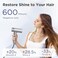 Hair Dryer, BABONIR High Speed Ionic Blow Dryer for Fast Drying 110000 RPM, Lightweight Design, 4 Temps, 2 Speeds&amp;Cool-Shot, Thermo-Control with Magnetic Nozzle for Home Travel Professional,Dark Gray