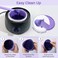 BLITZWAX 2 Silicone Wax Pot Liners for Hair Removal Purple Wax Warmer Bowls and Wax Sticks Kit for Women Men Body Waxing, Reusable Waxing Accessories Compatible with 16 oz Waxing Kit - Easy to Clean