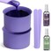 BLITZWAX 2 Silicone Wax Pot Liners for Hair Removal Purple Wax Warmer Bowls and Wax Sticks Kit for Women Men Body Waxing, Reusable Waxing Accessories Compatible with 16 oz Waxing Kit - Easy to Clean