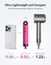 SYLPH Mini Hair Dryer, 0.55lb Small Size Travel Hairdryer, 850W Ionic Hair Dryer with 110,000 RPM High-Speed Motor, Intelligent Temperature Control No Heat Damage, Suitable for Home, Dorm, RVs(Pink)