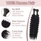 Human Braiding Hair 100g 18 Inch Deep Wave Bohemian Hair for Braiding Human Hair, No Weft, Natural Color, Boho Braids Human Hair, 2 Bundles/Pack