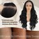 SUKRI Black Synthetic Lace Front Wig 13&times;4 HD Lace Wave Wig 26 Inch Long Wavy Wig with Baby Hair Synthetic Lace Front Wig for Women Daily Party Use