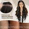 SUKRI Synthetic Lace Front Wig 26 Inch Brown Highlight Wigs for Women 13X4 Preplucked Glueless Lace Front Wig Long Wavy Synthetic Wigs with Baby Hair Highlight Wig for Natural Daily Parties