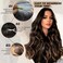 SUKRI Synthetic Lace Front Wig 26 Inch Brown Highlight Wigs for Women 13X4 Preplucked Glueless Lace Front Wig Long Wavy Synthetic Wigs with Baby Hair Highlight Wig for Natural Daily Parties