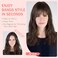 Hairro 100% Human Hair Toppers with Bangs, 360&deg; Cover 3D Clips on Thin Hairpieces for Women, 3.15"x4.33" Silk Base Lightweight for High Hairline/Covering Greyish Hair on Top, 11 Inch Dark Brown