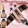 Triple Barrel Curling Wand - Fast Heating, 2-LED Temp Control, Auto Shut-Off, Beachy Waves &amp; Mermaid Crimper Style, Mother's Day Gift