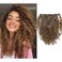 Loxxy Clip in Human Hair Extensions #P4/27 16inch Afro Jerry Curly 3B and 3C Real Hair Clip in Extensions 8A Grade Double Weft 7Pcs/lot And 17 Clips Per Pack 120g/set