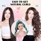 ZILAMPU Hairband, 70 inches, 8 PCS No Heat Curling Rod Headband for Women Girls Long Wave Curl Hair Rollers, Includes Soft Hair Curler, Hair Clip, Elastic Hair Ties, Gifts Set