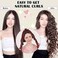 ZILAMPU Hair Curler, 70' Soft No Heat Curling Headband Wrap for Overnight Curls, Women Long Wave Curl Hair Rollers - Reddish Brown, 9 PCS Curling Rods Gifts Set