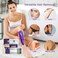 BLITZWAX 2.6lbs Hard Wax Beads for Hair Removal Lavender and Cream Waxing Beans for Sensitive Skin, Face, Eyebrows, Brazilian and Bikini, Hot Wax with 30 Wax Sticks&amp;2 Wax Oils for Women Men(2 Packs)