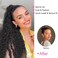 QGZ Curly Ponytail Extension Drawstring Ponytail for Black Women 22 Inch Synthetic Long Curly Wavy Clip in Pony Tails Hair Extensions for Daily Use(Black Brown)