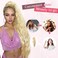 HOOJIH Ponytail Extension, 34 Inch Extra Long Drawstring Ponytail Honey Blonde Pony Tails Hair Extension Flurry Wavy Ponytails Soft Upgraded Synthetic Fiber Fake Ponytail Hairpiece for Women